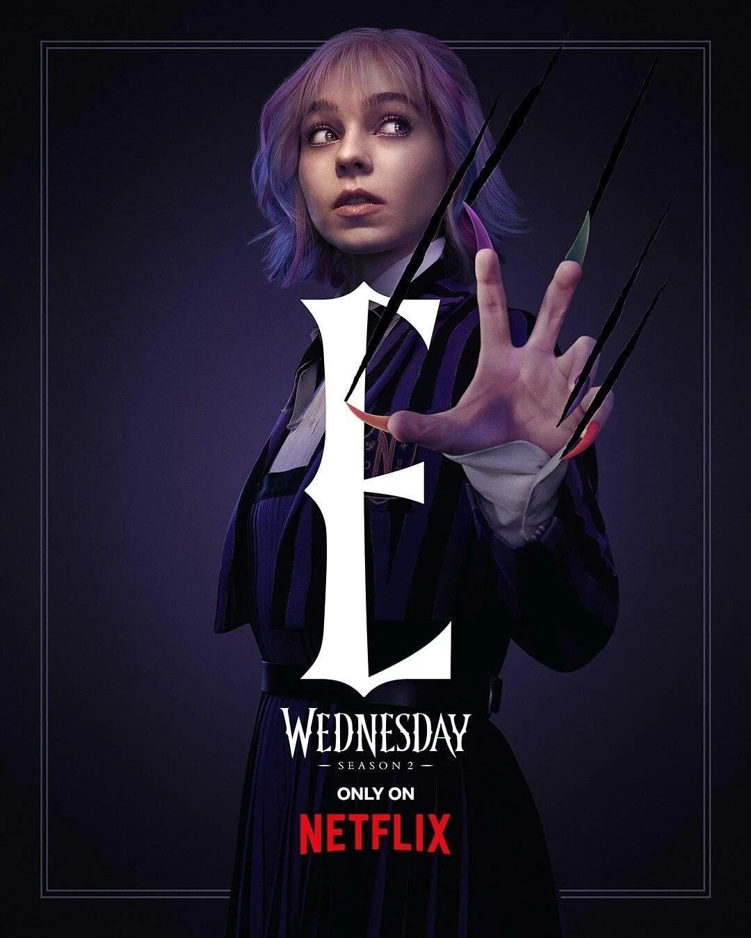 Wednesday Season 2 Enid Vertical Poster