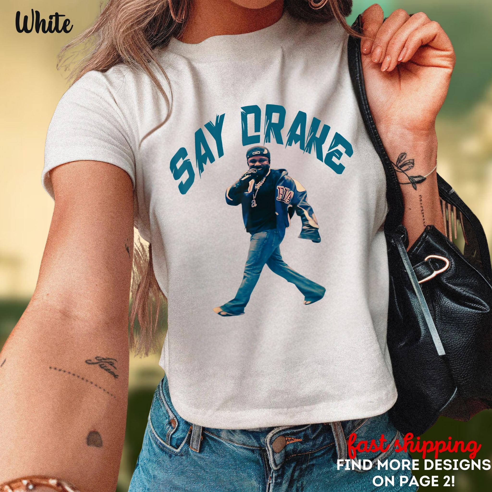 Kendrick Lamar Crop Top, Say Drake Meme Crop Top, LIX Halftime Show Tee, Kendrick Lamar Say Drake Crop Top, They Not Like Us