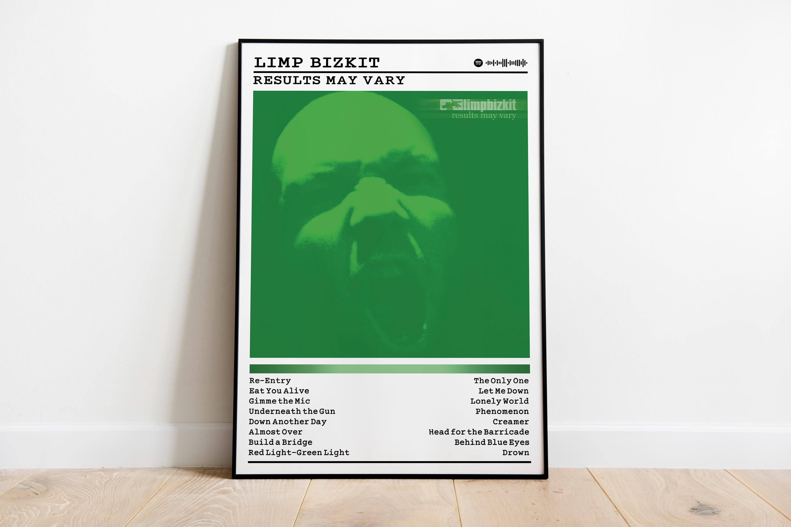 Limp Bizkit "Results May Vary" Album Cover Poster - Matte Finish