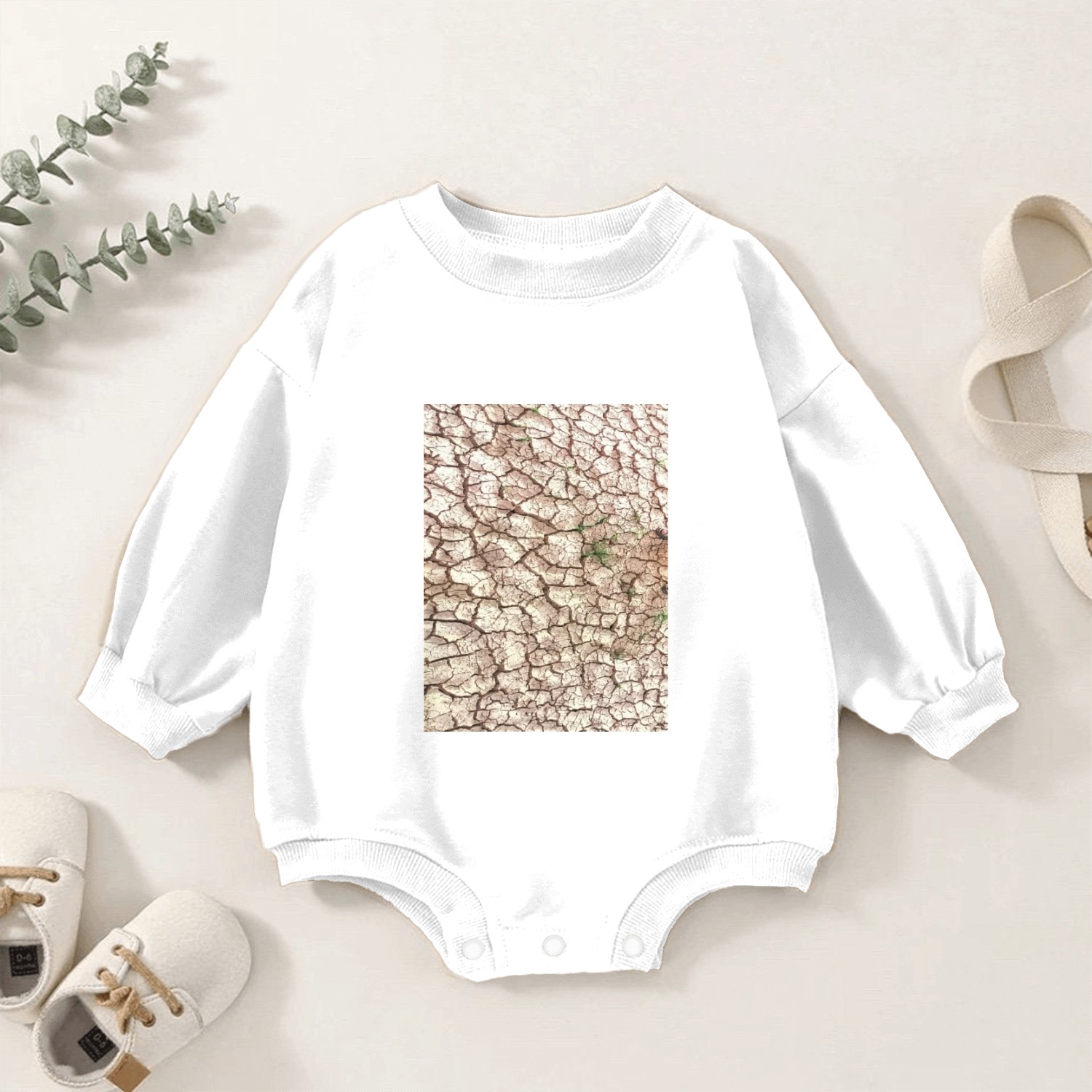 Soil cracking Baby Romper Sweatshirts