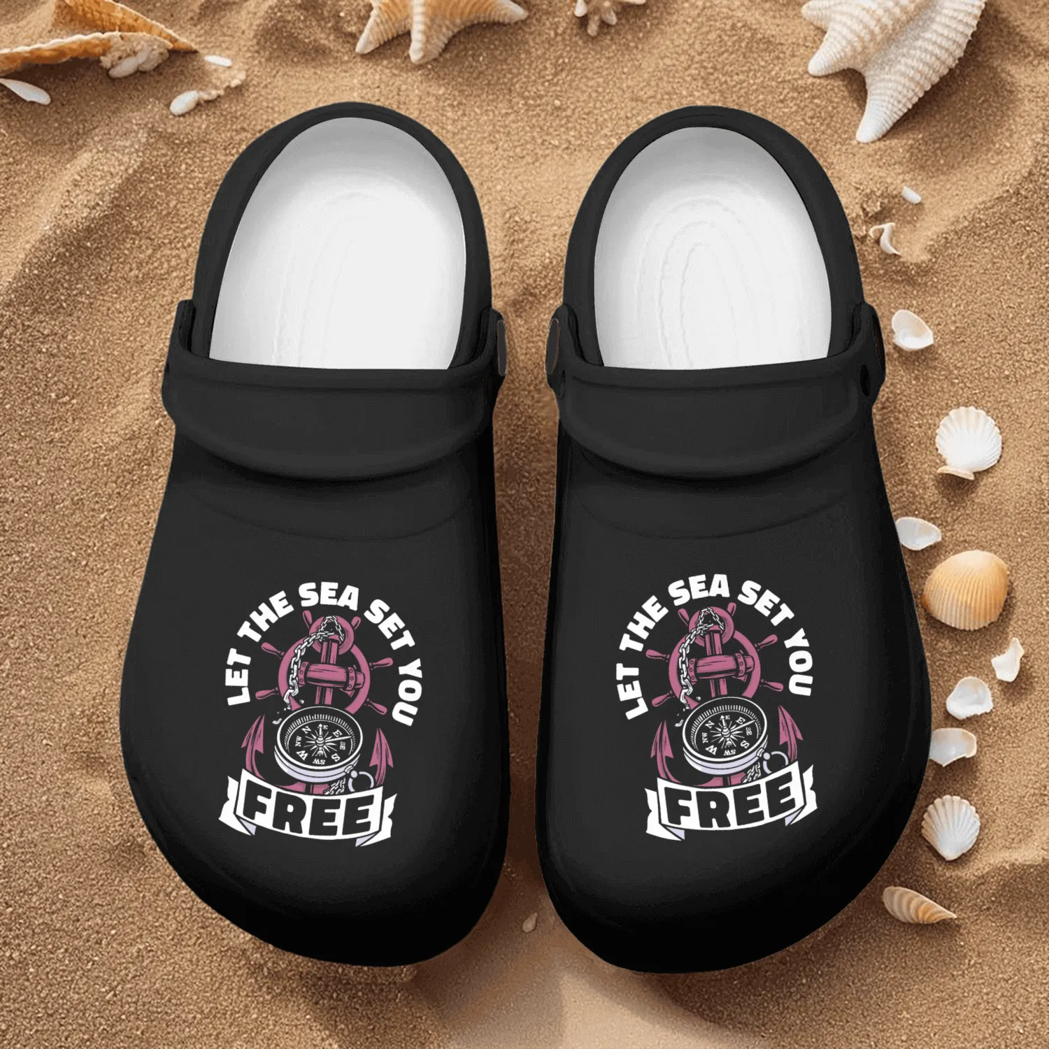 Sailing Anchor Sailboat Sailor Nurse Clogs
