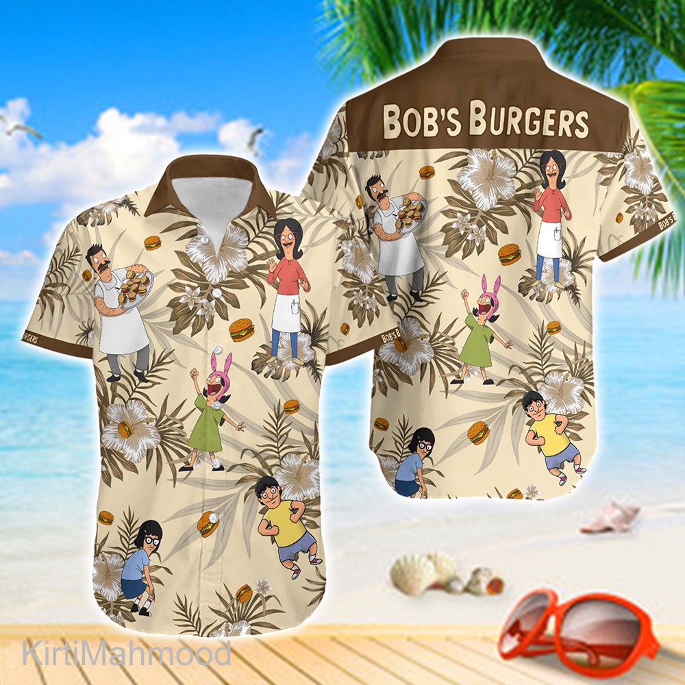 Bob Burger Hawaiian Shirt, Louise Belcher Button Up Shirt
