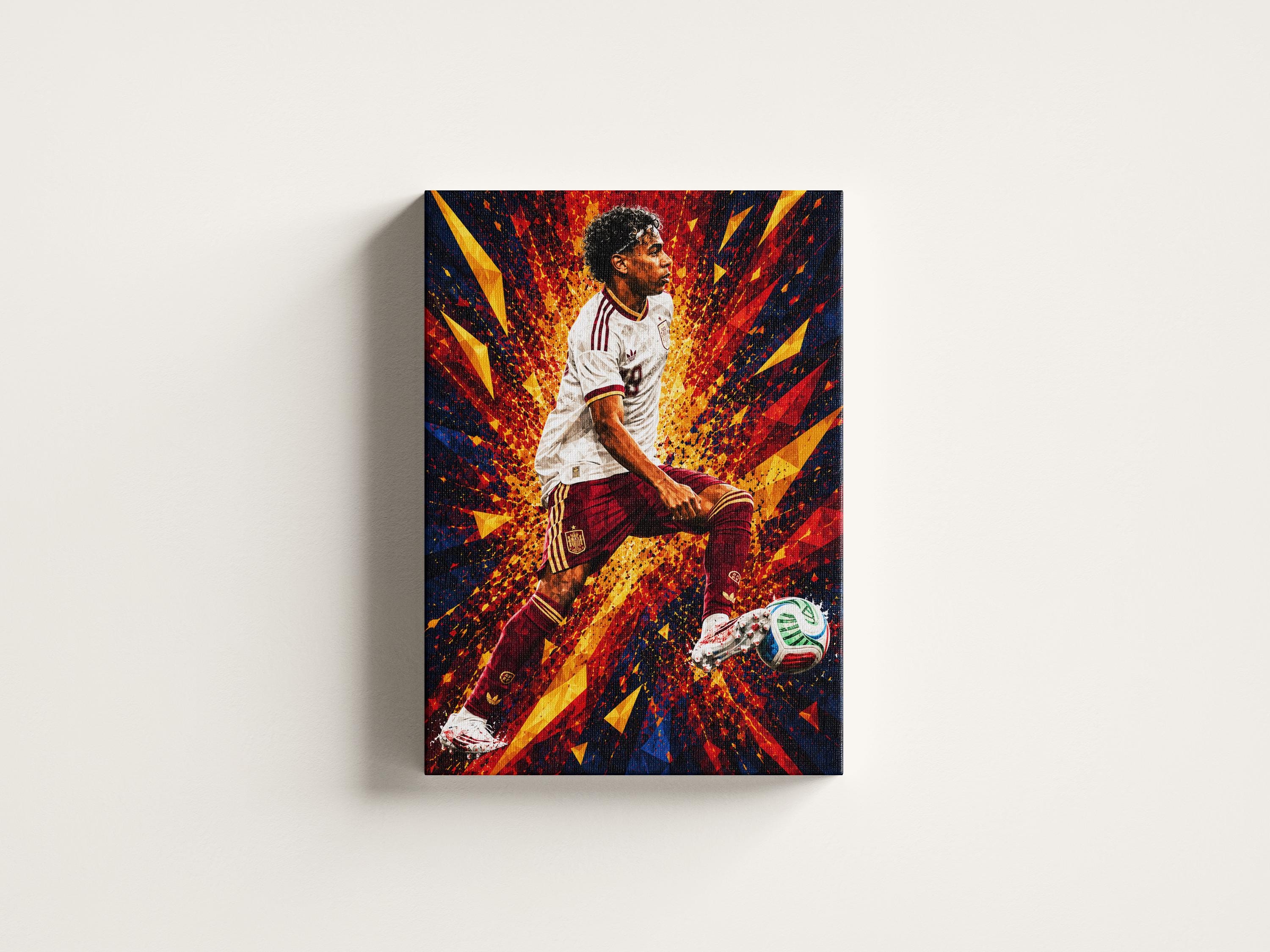 Lamine Yamal Canvas Poster, Spain National Football Team, 2026 World Cup Wall Art