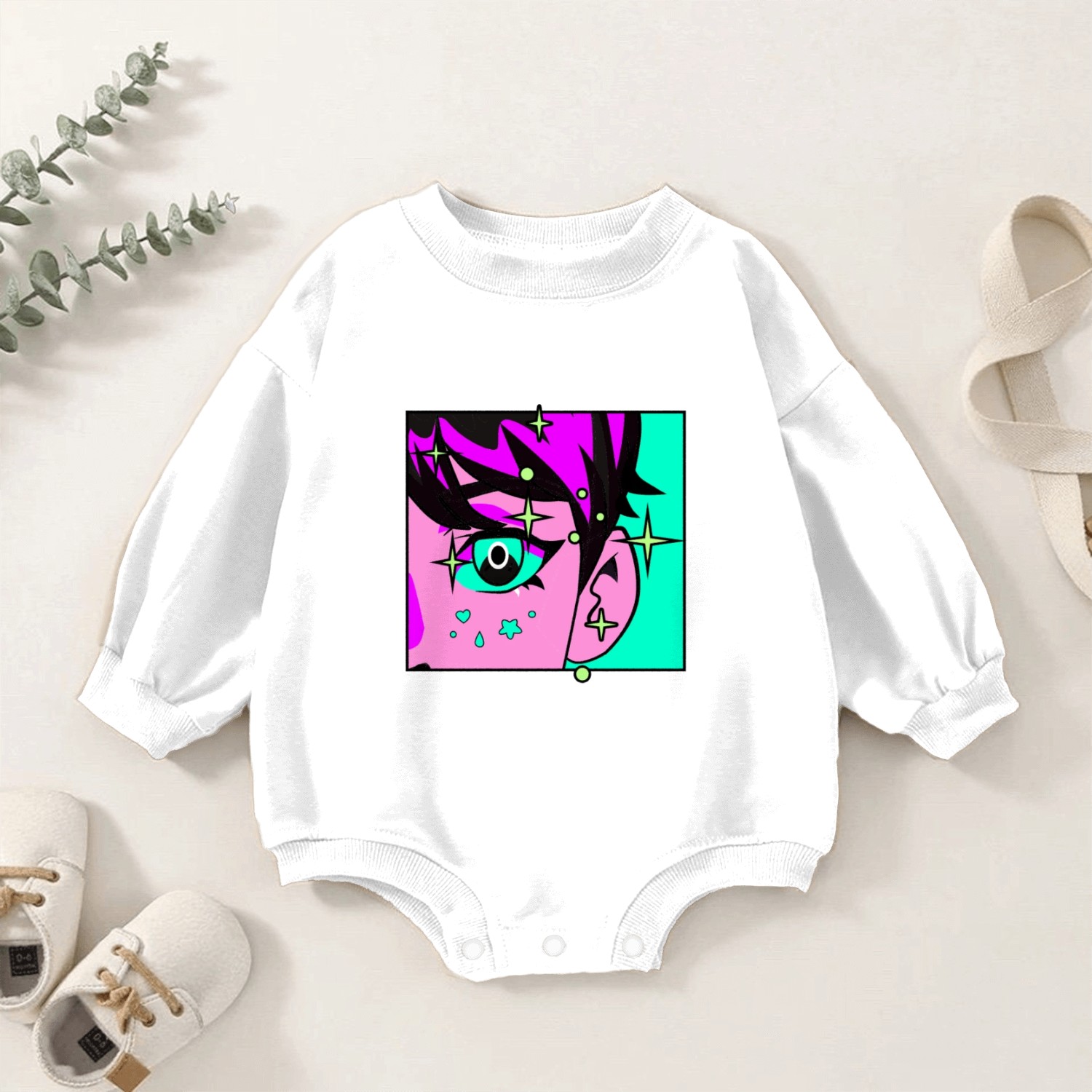 Anime Day Is a Productive Day Japanese Anime Lover Baby Romper Sweatshirts