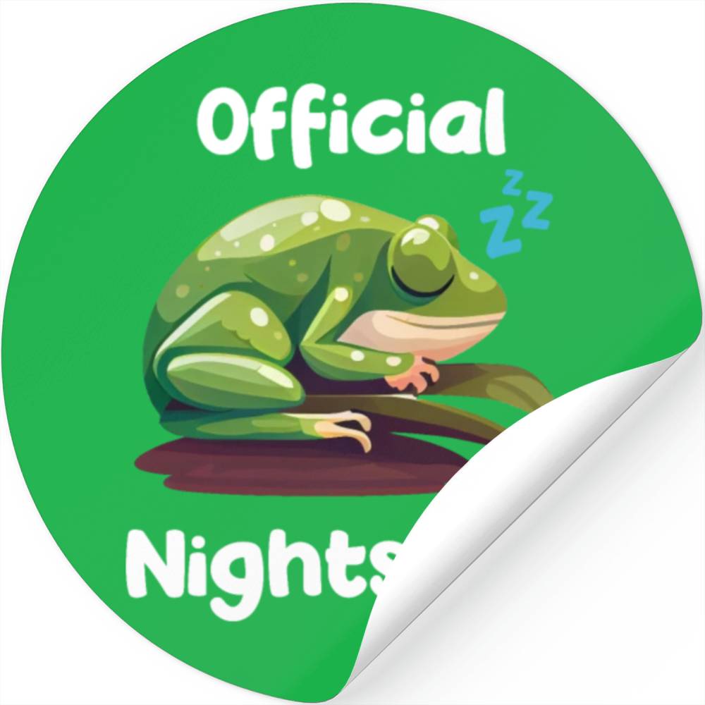 Cute Frog Sleepshirt Nightwear Nightshirt Sleep Stickers