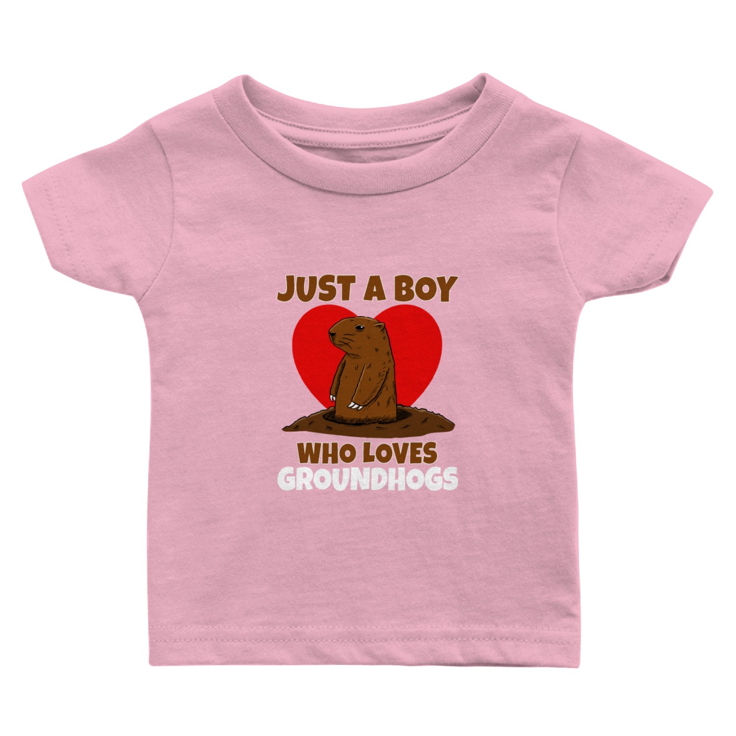 Just A Boy Who Loves Groundhog Baby T Shirts