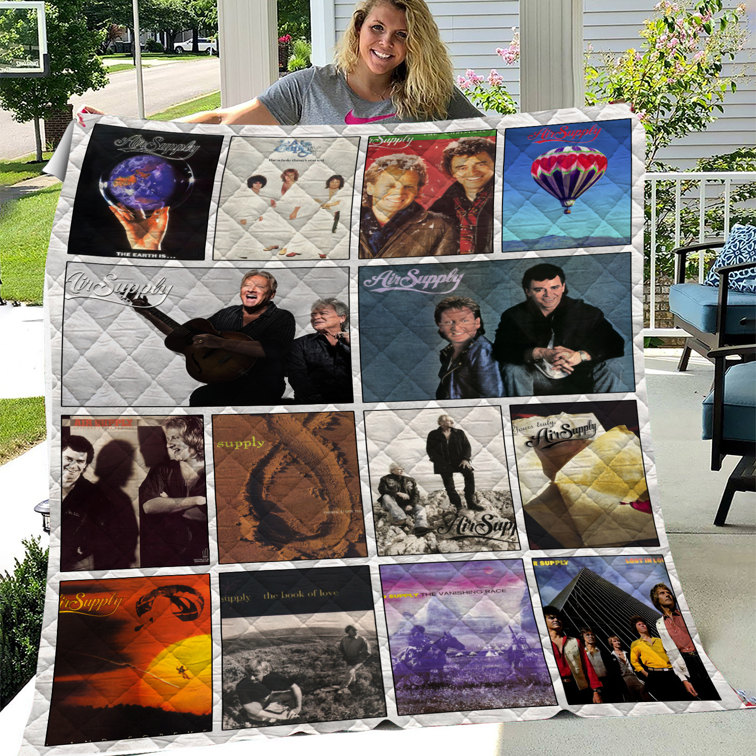 Air Supply Albums Quilt Blanket, Gift for fan Music Lovers