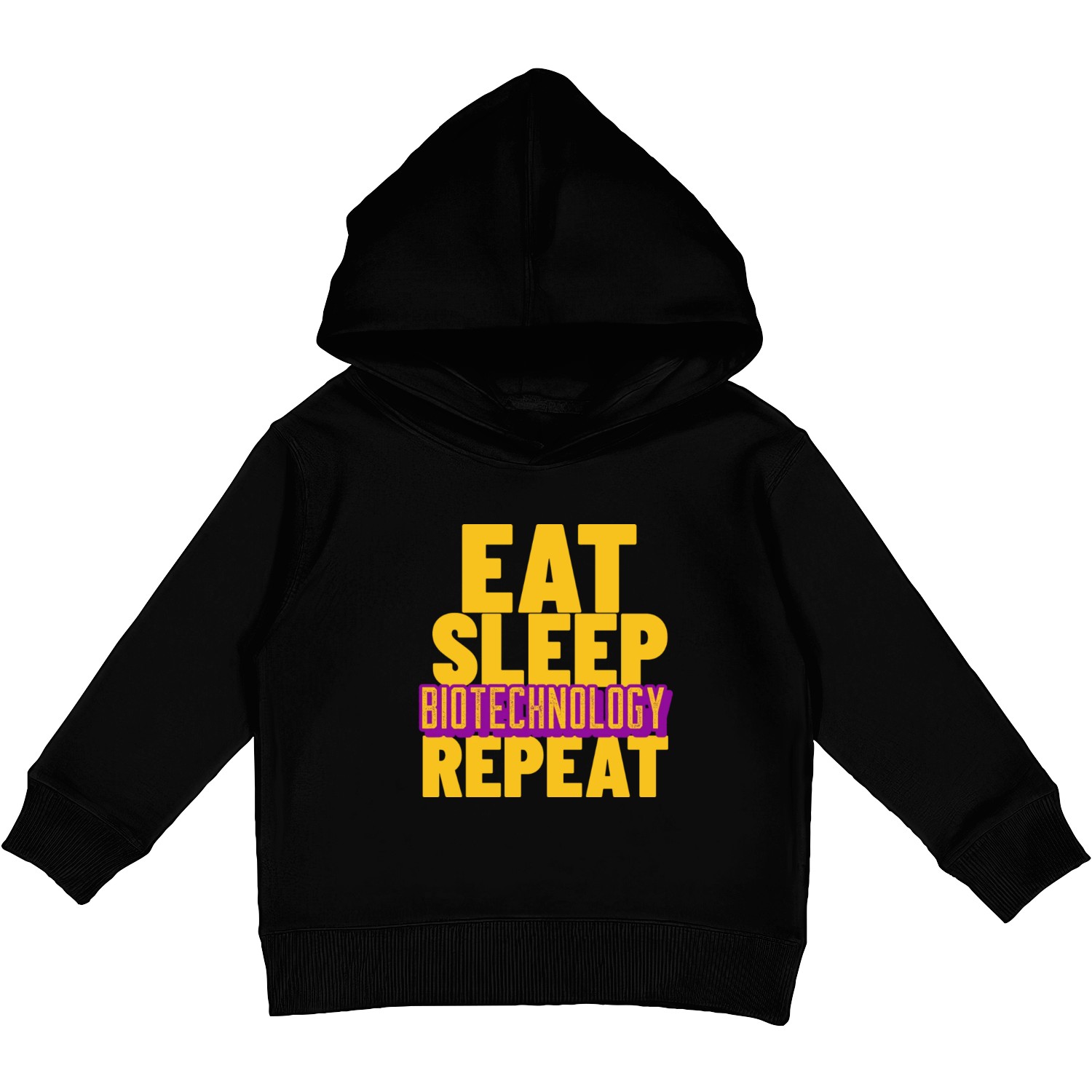 Eat sleep biotechnology repeat-Best biotech design Kids Pullover Hoodies
