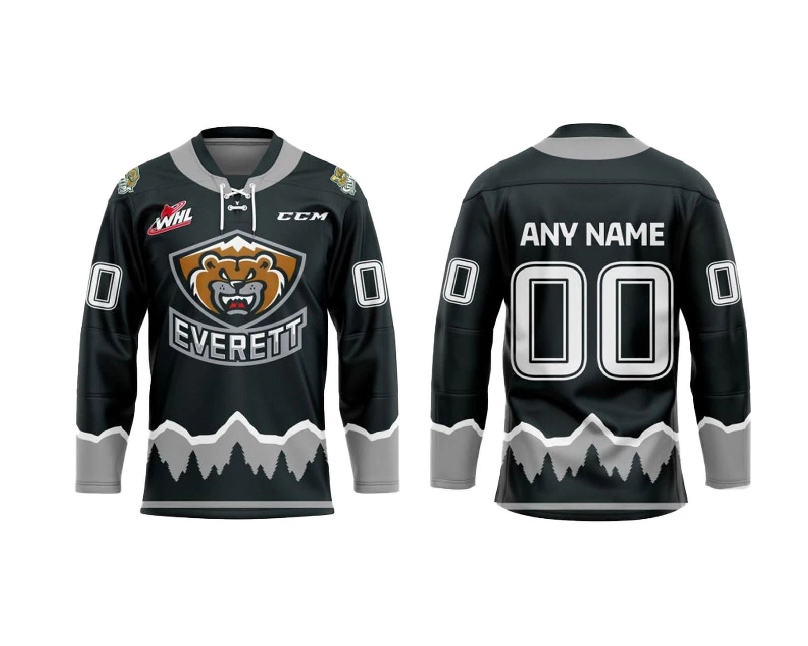 Custom Everett Silvertip Men's Hockey Jersey