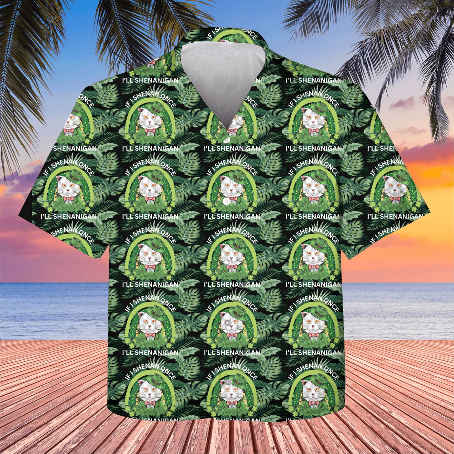 St Patricks Day If I Shenan Once I’ll Shenanigan Kids Hawaiians