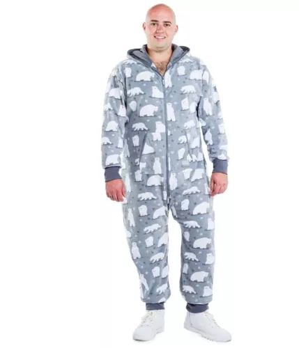 Men's Hooded Jumpsuit | Christmas Pajama Outfits | Family Matching Pajamas