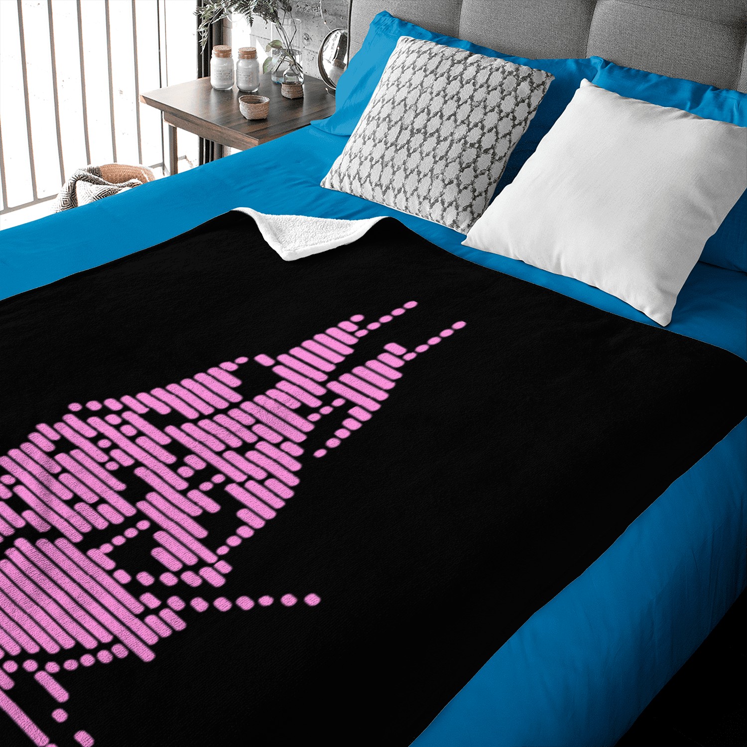 Sailing Ship Glitch Baby Blankets