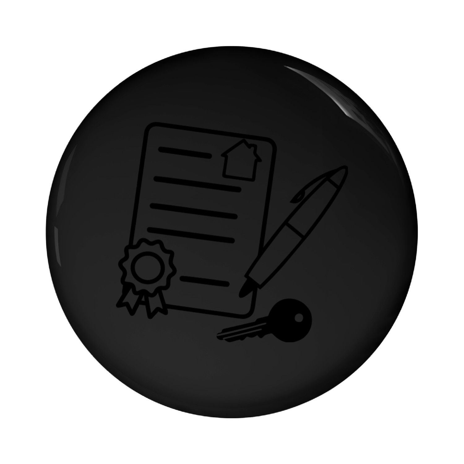 Contract with cottage pen, key Pin Buttons