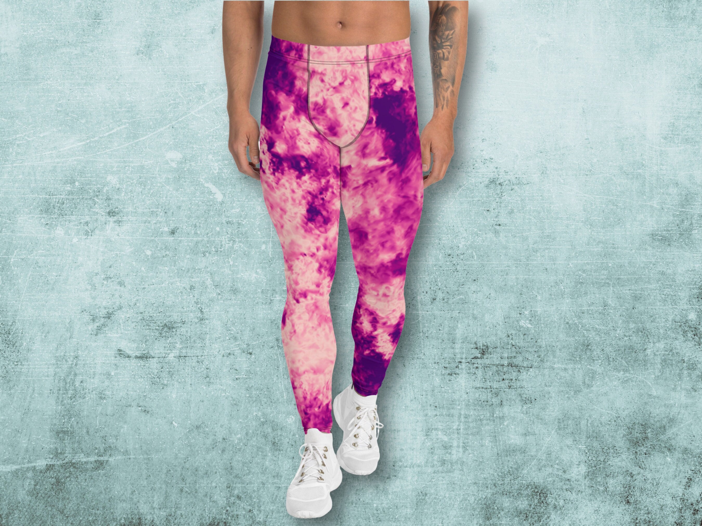 Stretchy Men's Leggings, Meggings for workout yoga or everyday wear