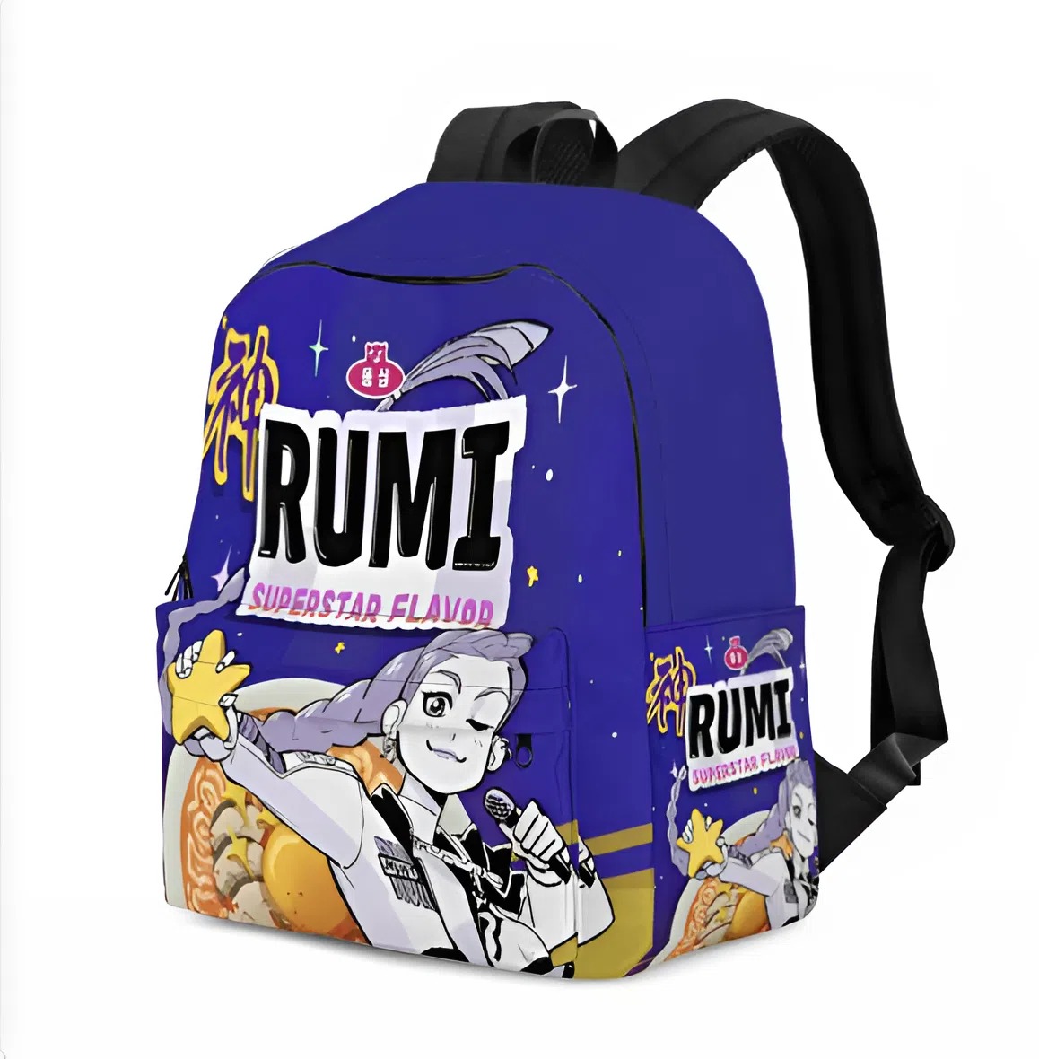 Kpop Demon Hunters Ramen Rumi Canvas Backpack for Men Women