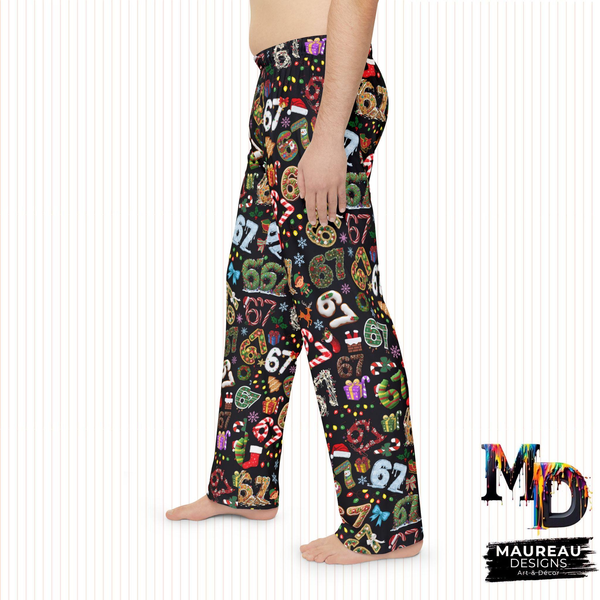 Christmas 67 Meme Women's Pajama Pants, Festive Lounge Bottoms