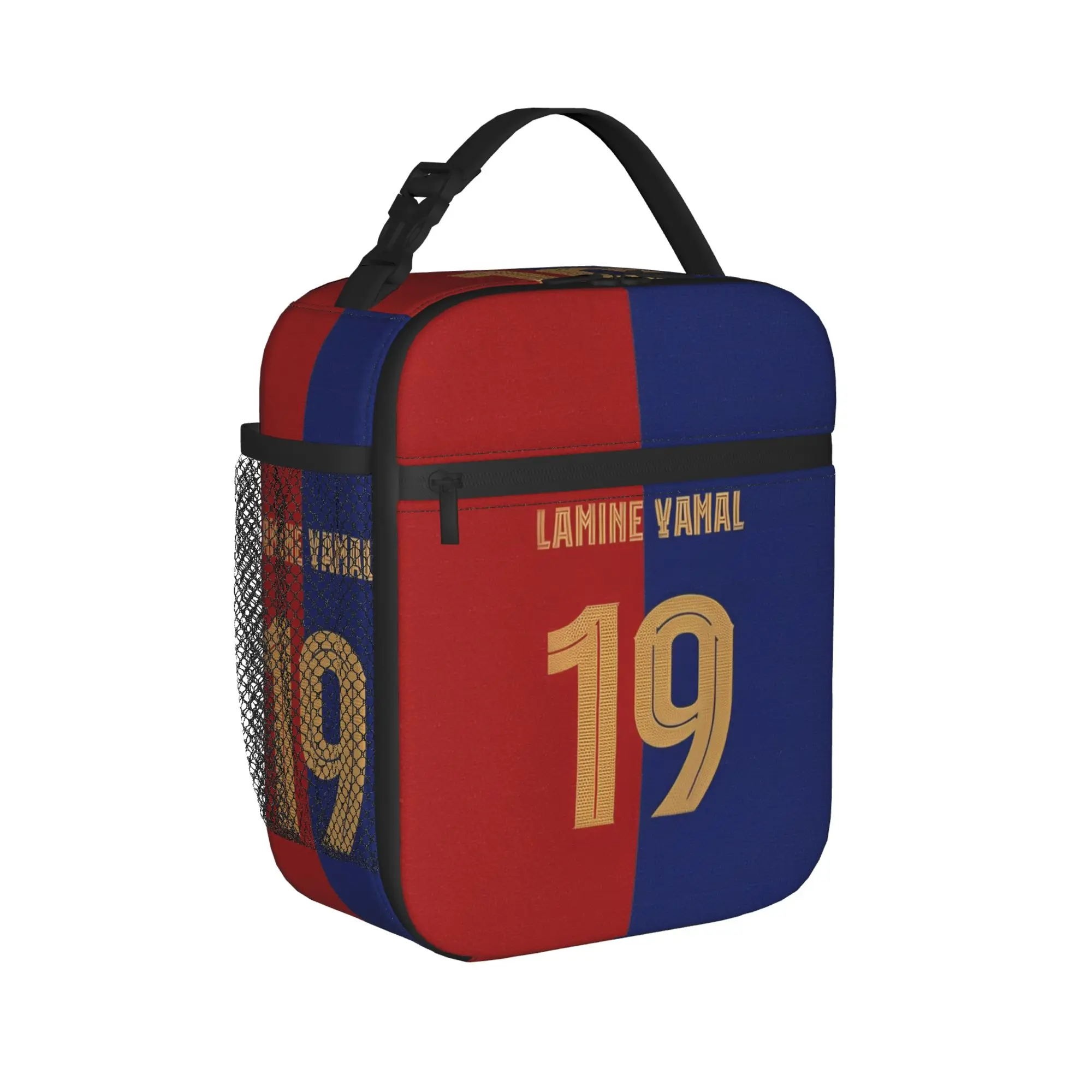 Number 19 Football Lamine Yamal Insulated Lunch Bags Thermal Bag Reusable,Meal Container Portable Tote Lunch Box Bento Pouch