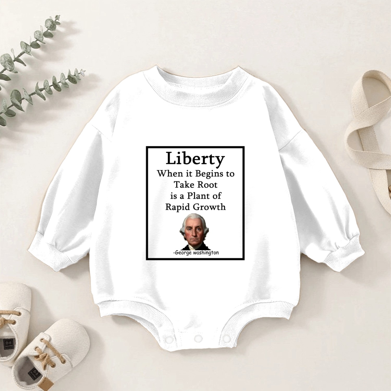 George washington Baby Romper Sweatshirts