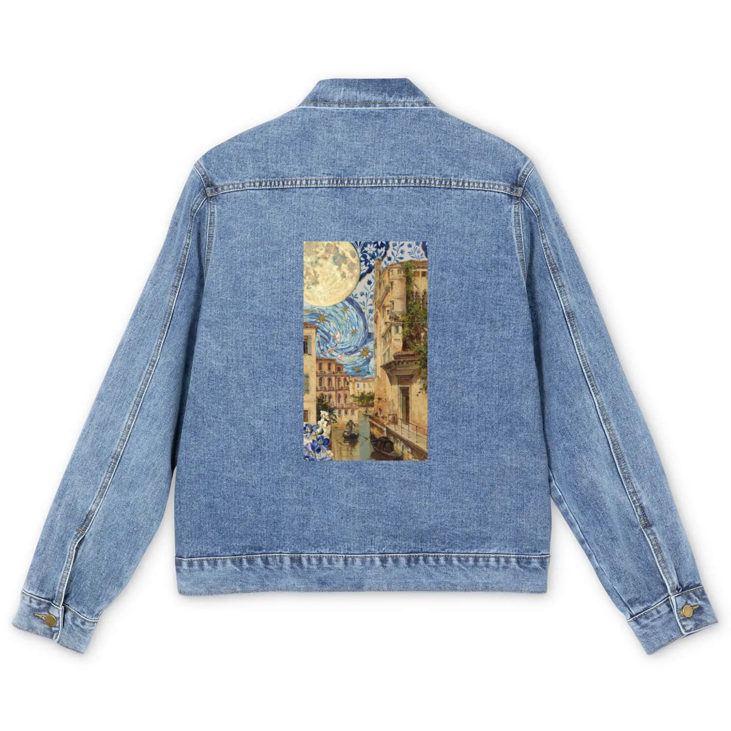 Dreamscape Urban Fantasy Artwork Men's Denim Jackets