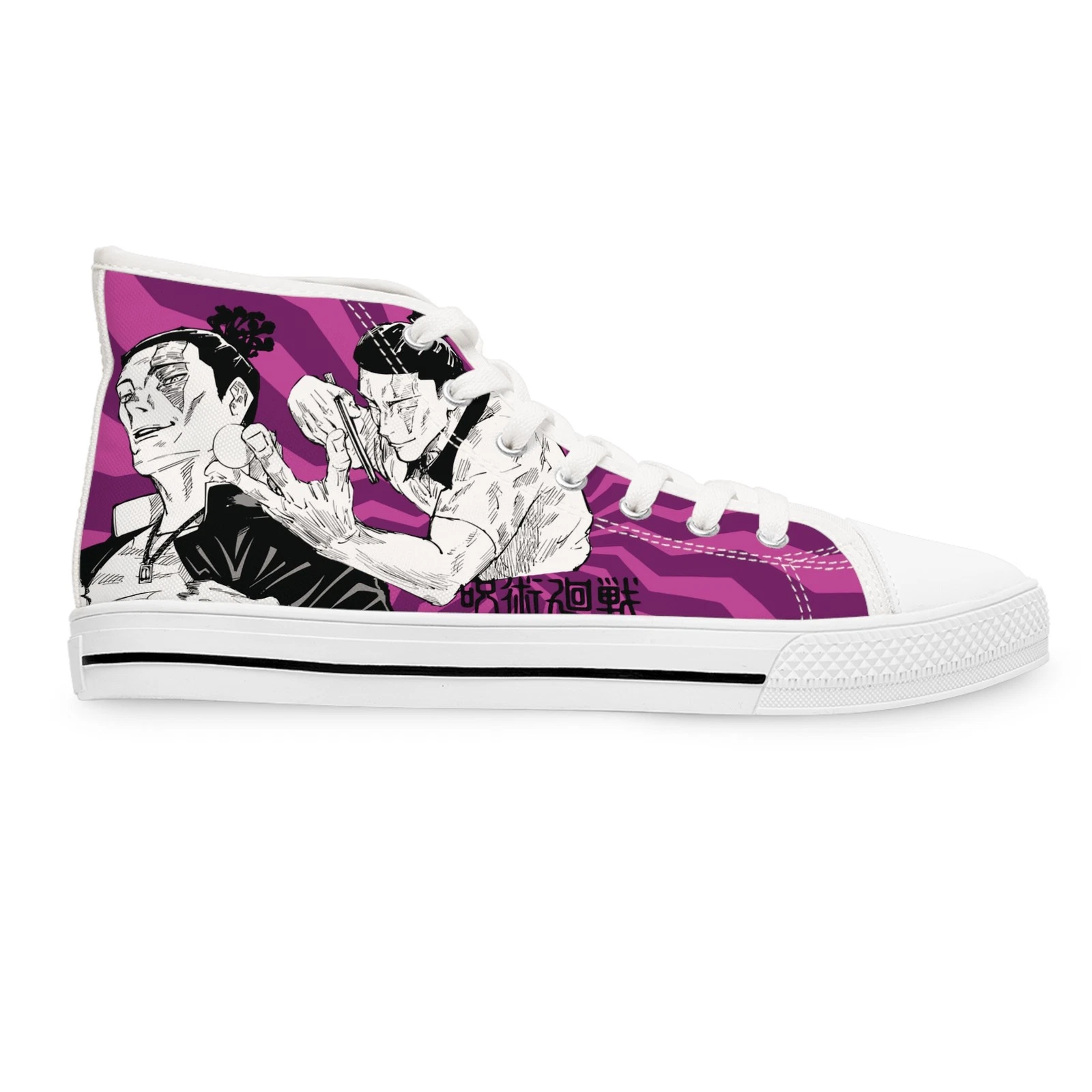 Stylish Women High Top Sneakers shoes Footwear jjk anime manga fan streetwear