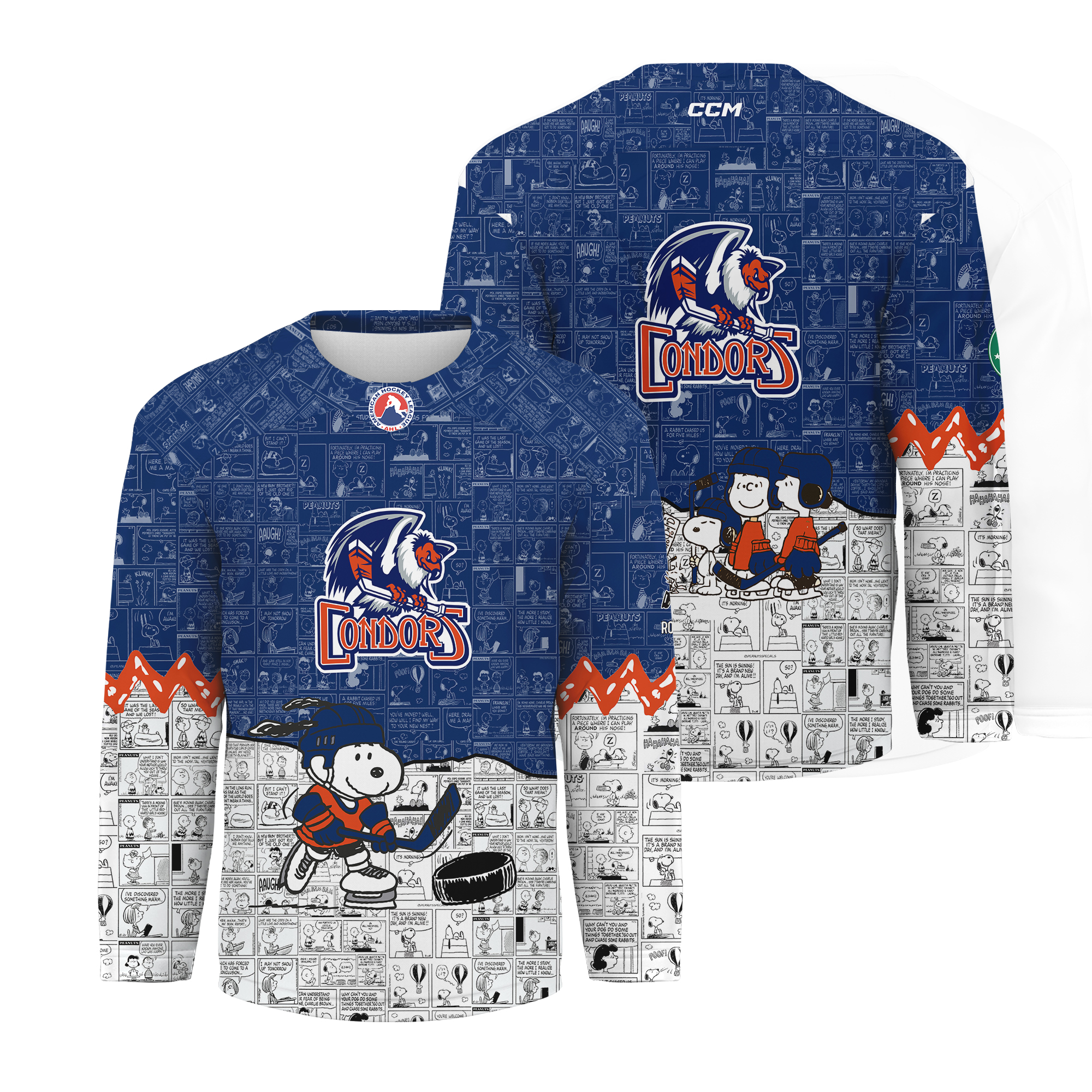 Bakersfield Condors Peanuts Night Hockey Shirt Men's Fan Gear Gift