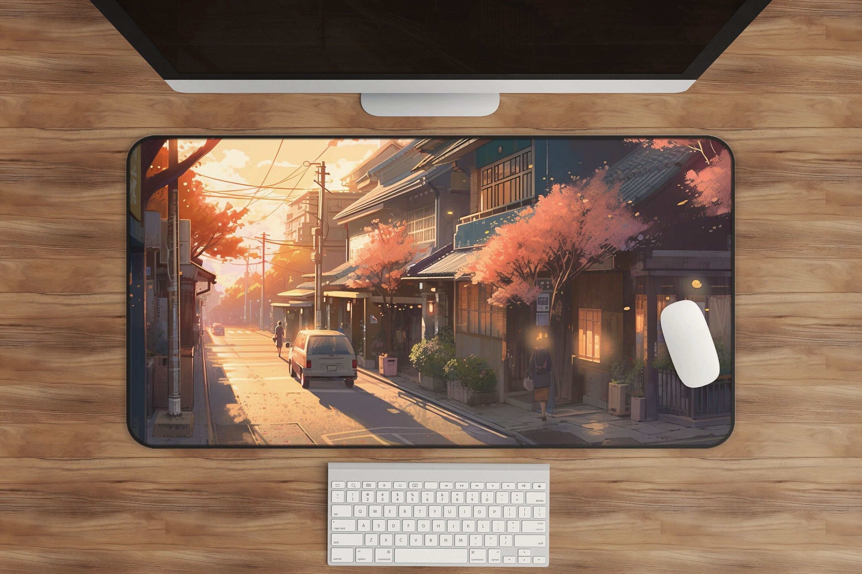 Anime Desk Pad, Japanese Mouse Pad, Gaming Desk Mat