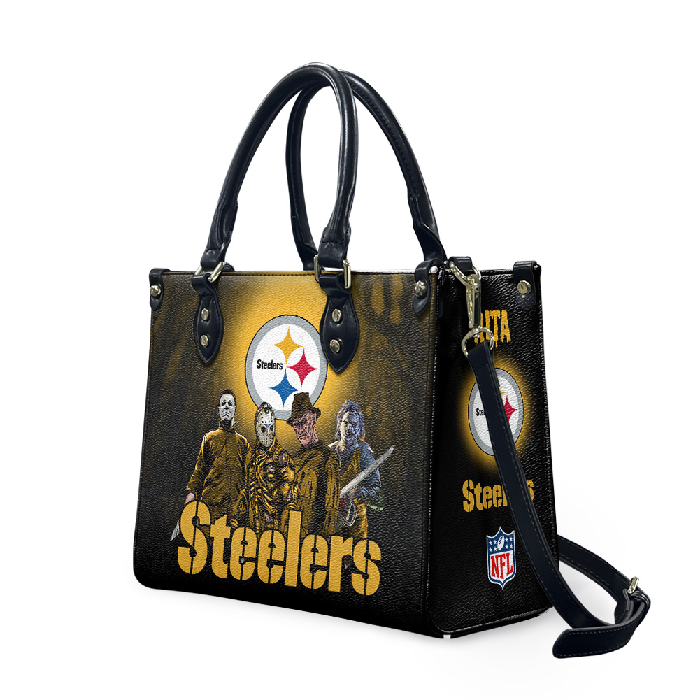 Personalized Pittsburghs Team Steeler Leather Bag, Halloween Leather Bag, Woman Leather Bag
