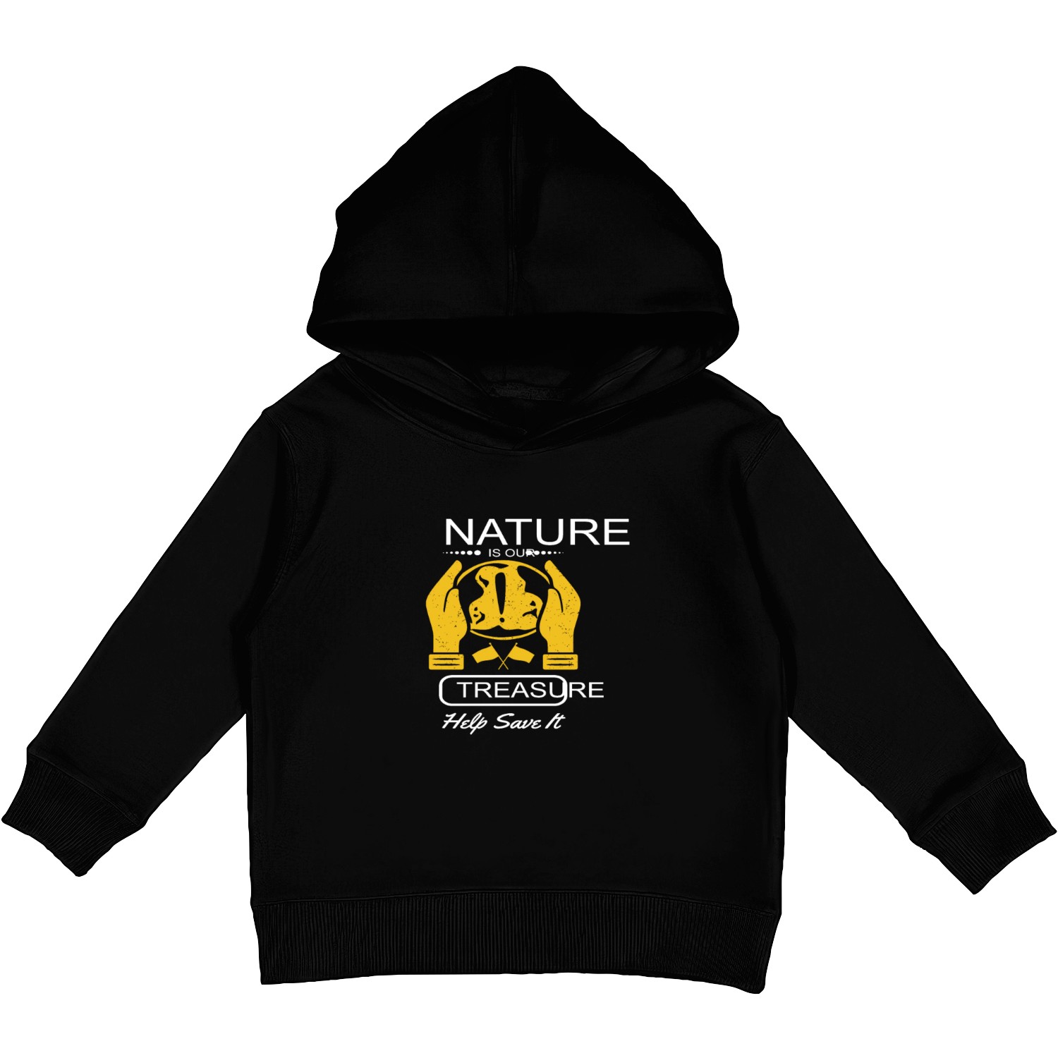 Nature Is Our Treasure Help Save It Nature Quotes Kids Pullover Hoodies
