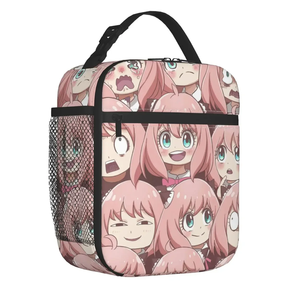 XFamily Anya Anime Cartoo Lunch Bag Women, Cooler Thermal Insulated Lunch Boxes for Children School