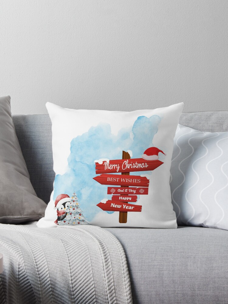Happy Penguin Pillow