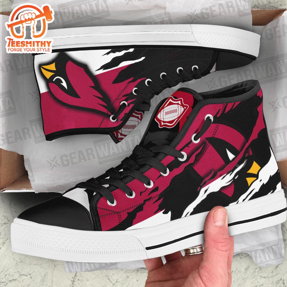 Arizonna Cardinals High Top Shoes, Sneakers For Fans