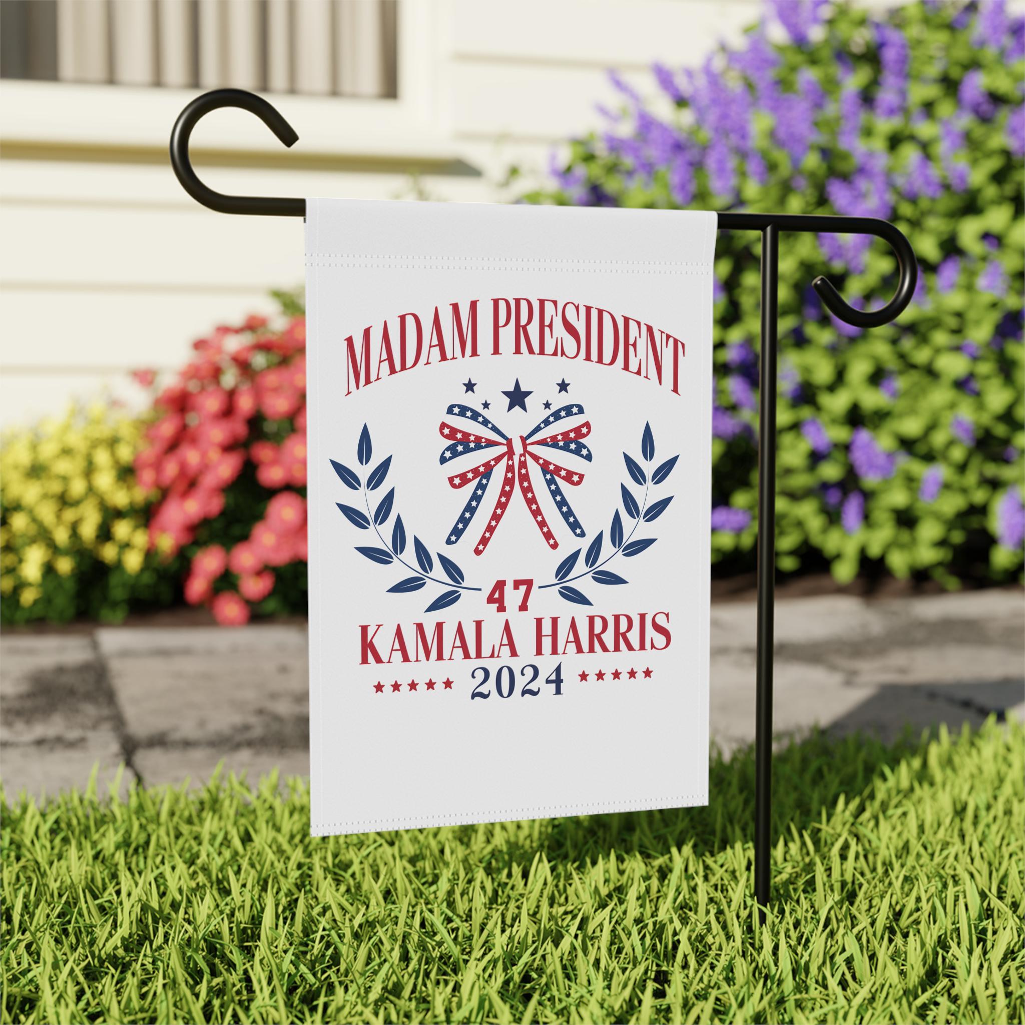 Madam President Kamala Harris 2024 Yard Flag, 2024 Election Flag, Vote Harris 2024