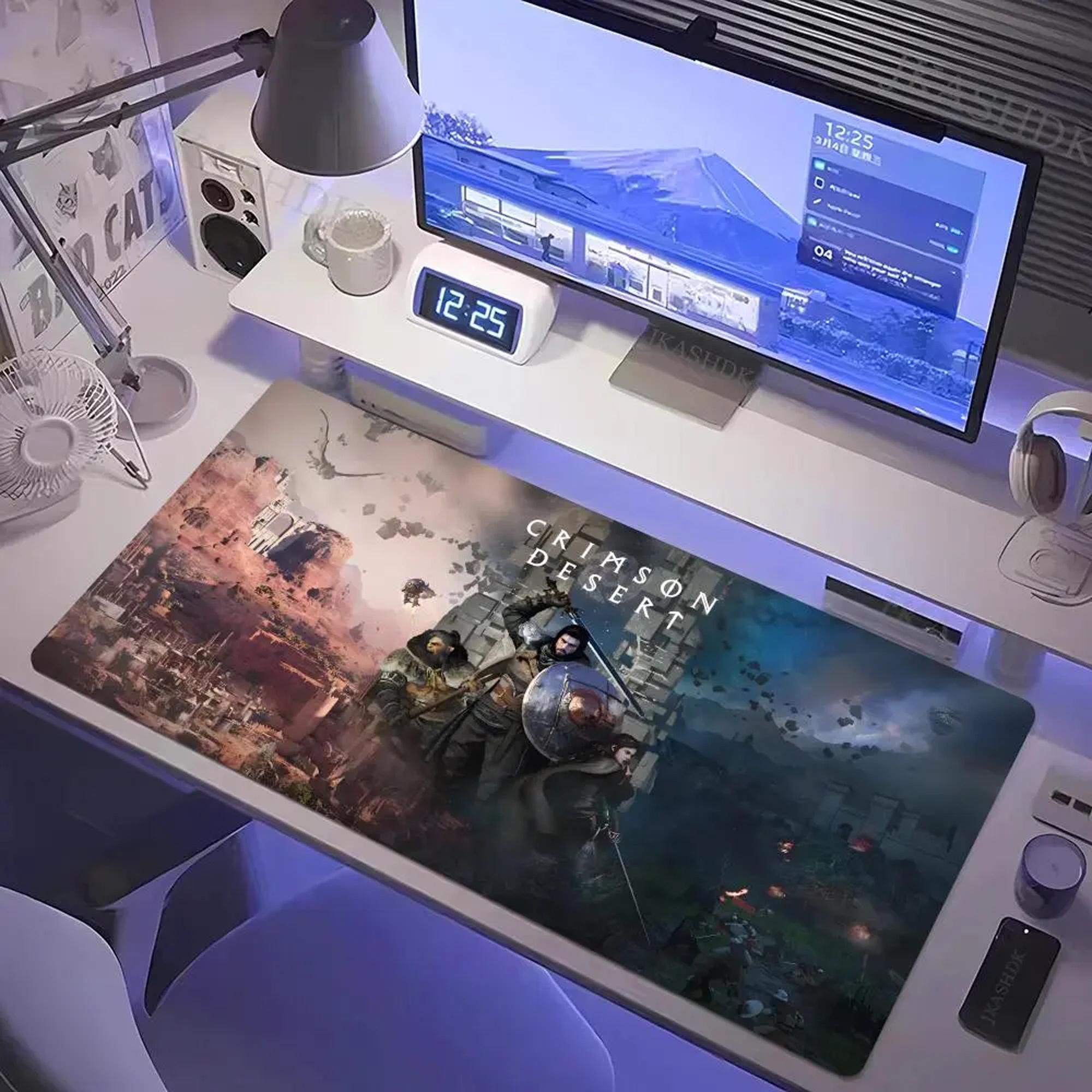 C-Crimson Desert Mouse Pad Mousepad, Gaming Thickened Computer Keyboard Table Desk Mat Desktop Accessory
