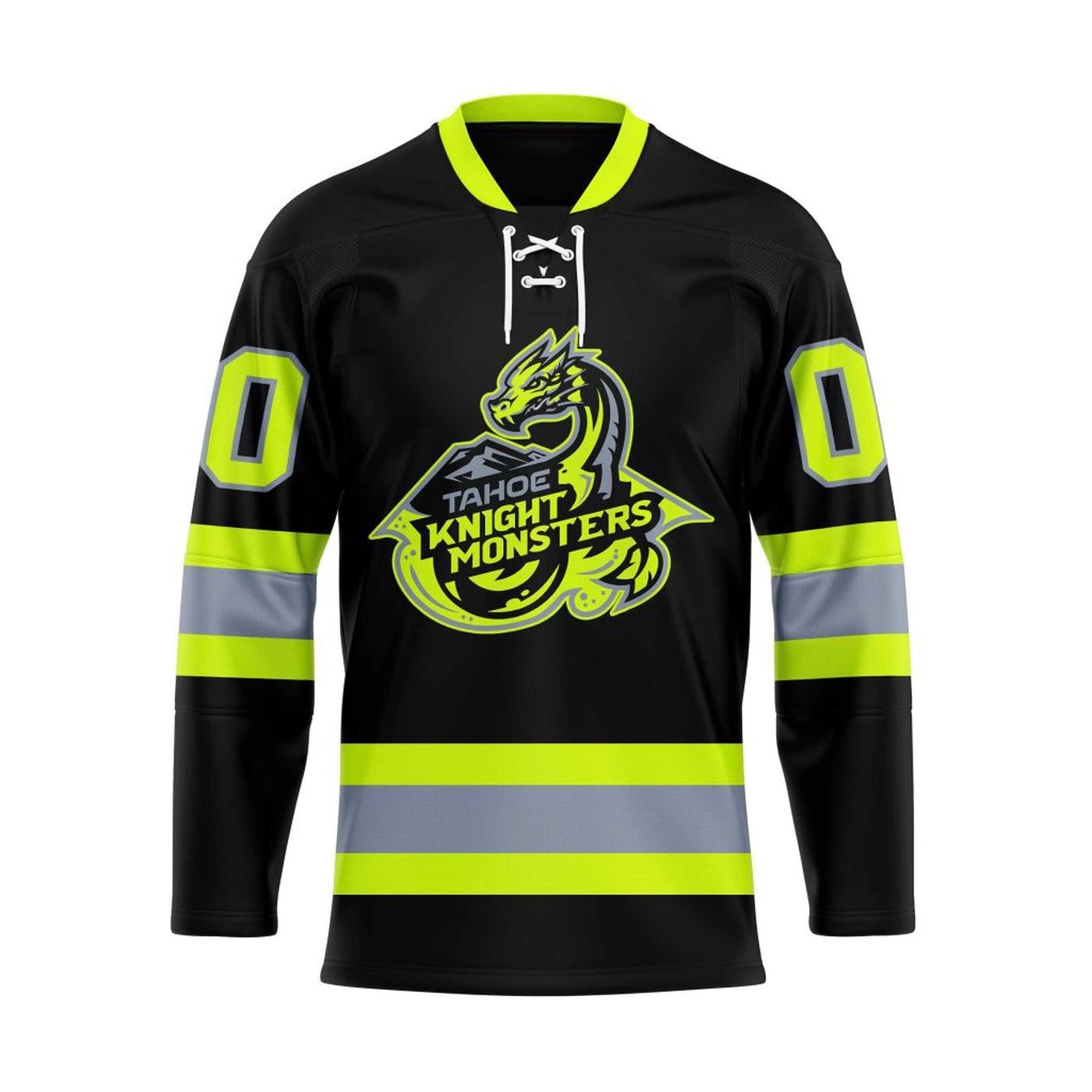 Personalized Tahoe Knight Monsters Firefighters Lace Hockey Shirt Men's Fan Gear