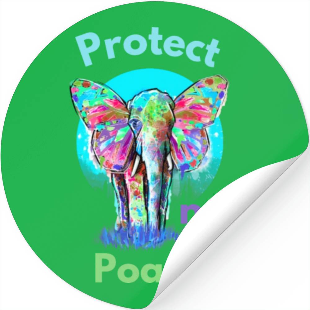 Protect not Poach Stickers