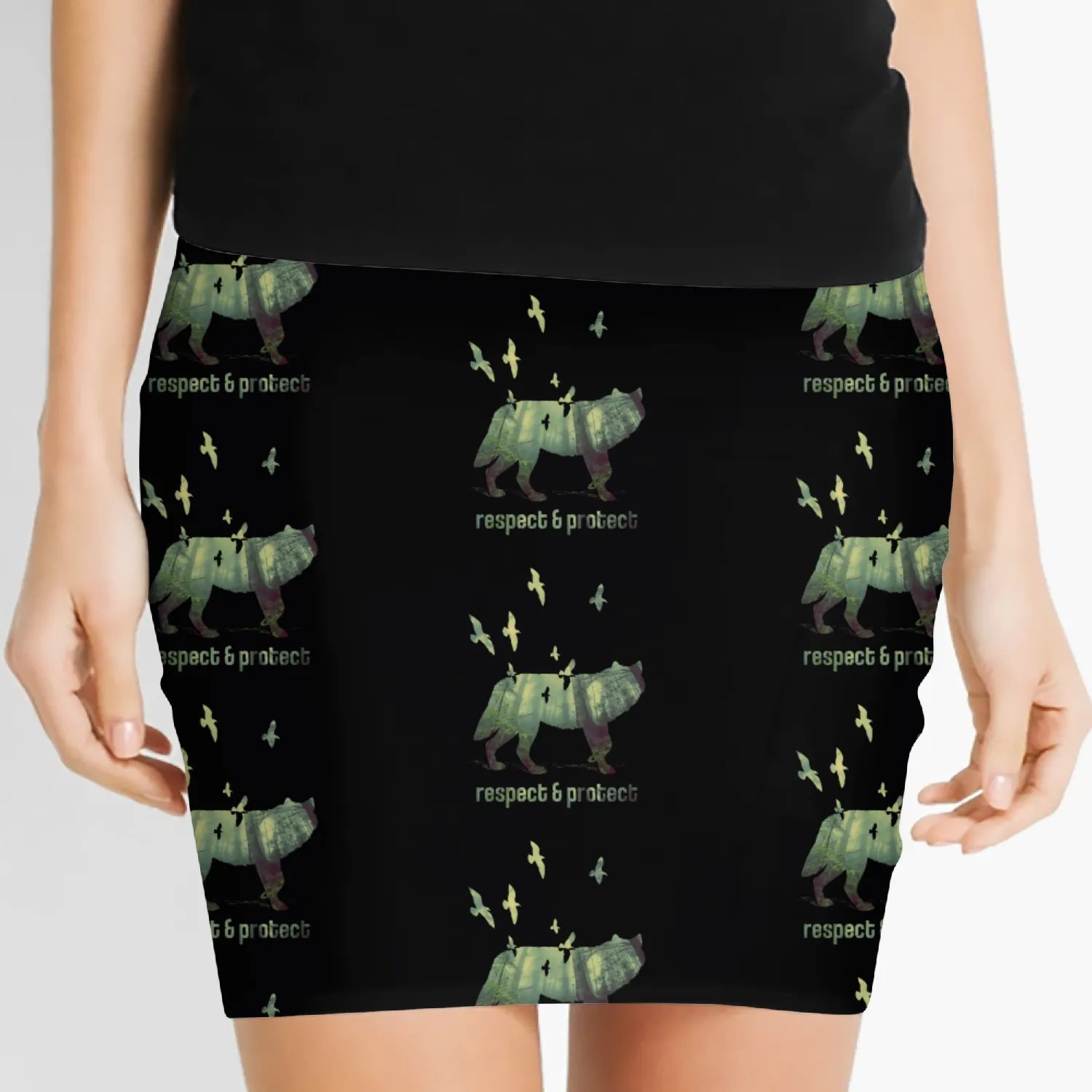 Wolf Woelfe Wild Nature Nature Conservation Animal Women's Mini Skirts