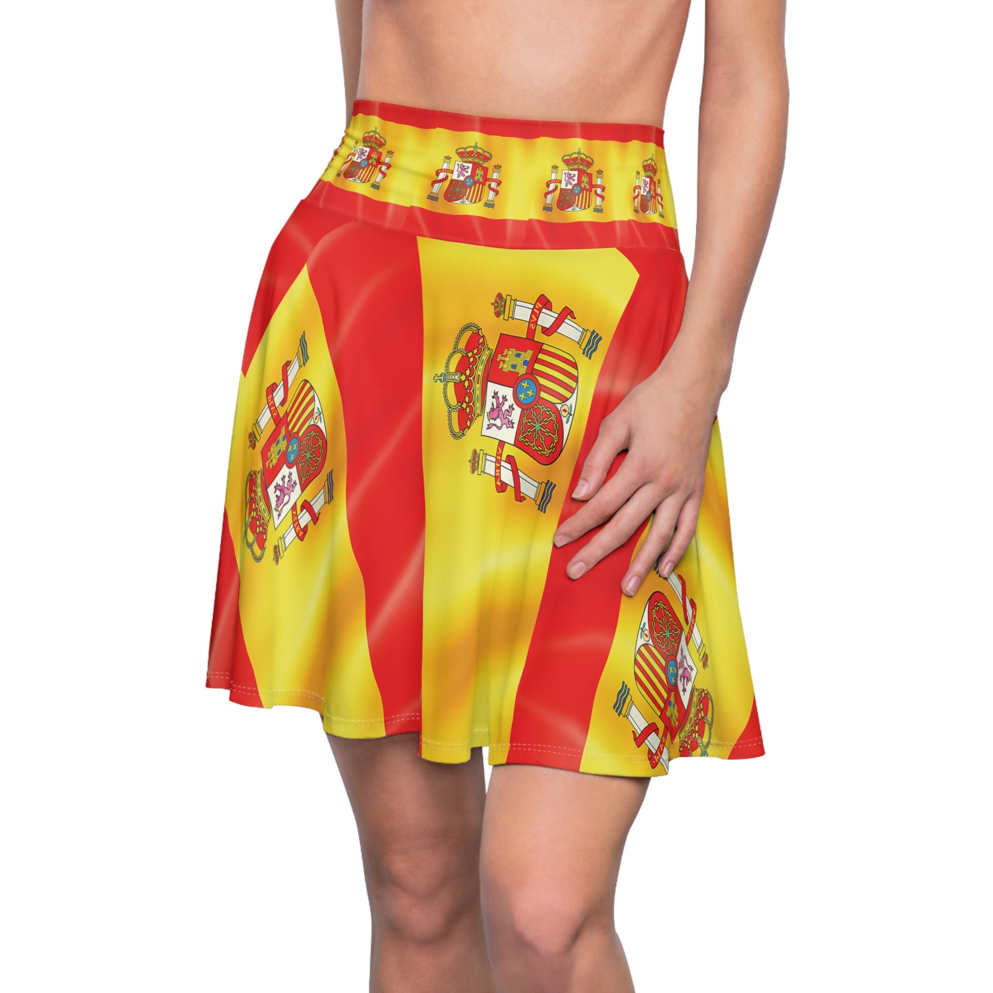 Spain Flag Women's Skater Skirt