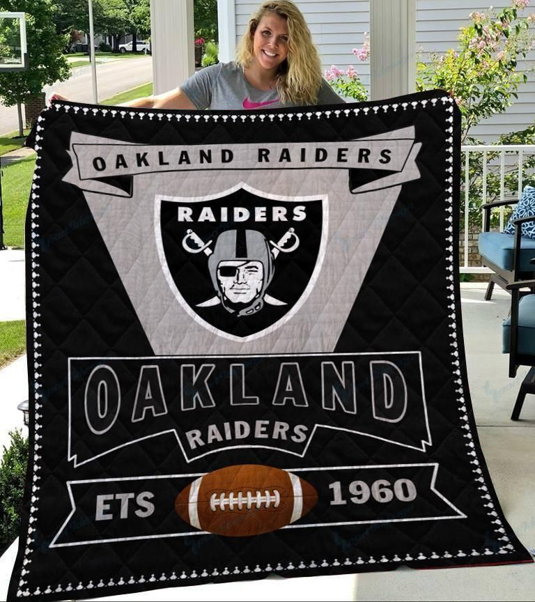 Las Vegas Raiders Logo Quilt