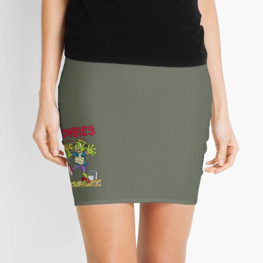 Zombies Only Want a Hug Mini Skirt