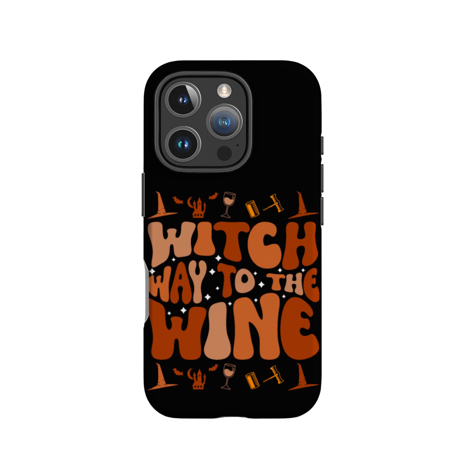 Witch Way To The Wine IPhone Cases