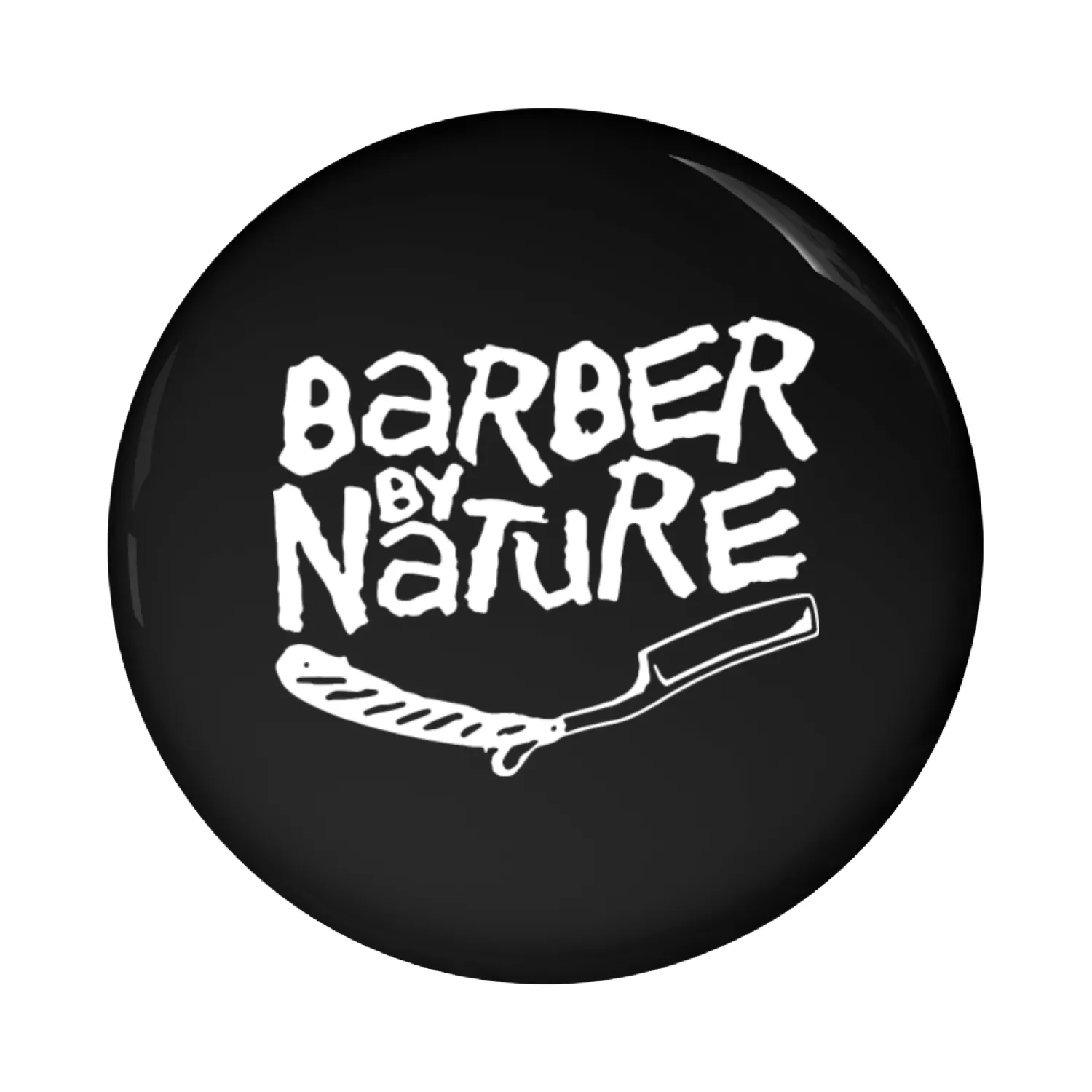 Barber by nature Pin Buttons