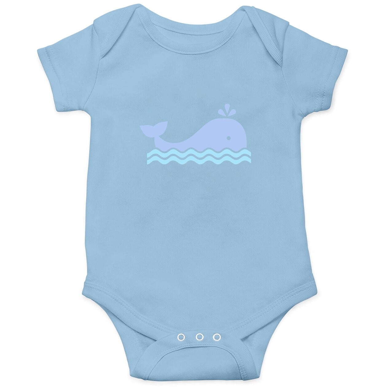 Blue Whale Baby Bodysuit