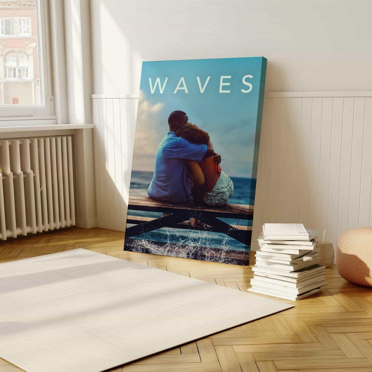 Waves (2019) Movie Posters, Wrapped Poster, Wall Art, Room Decoration, Retro Aesthetics
