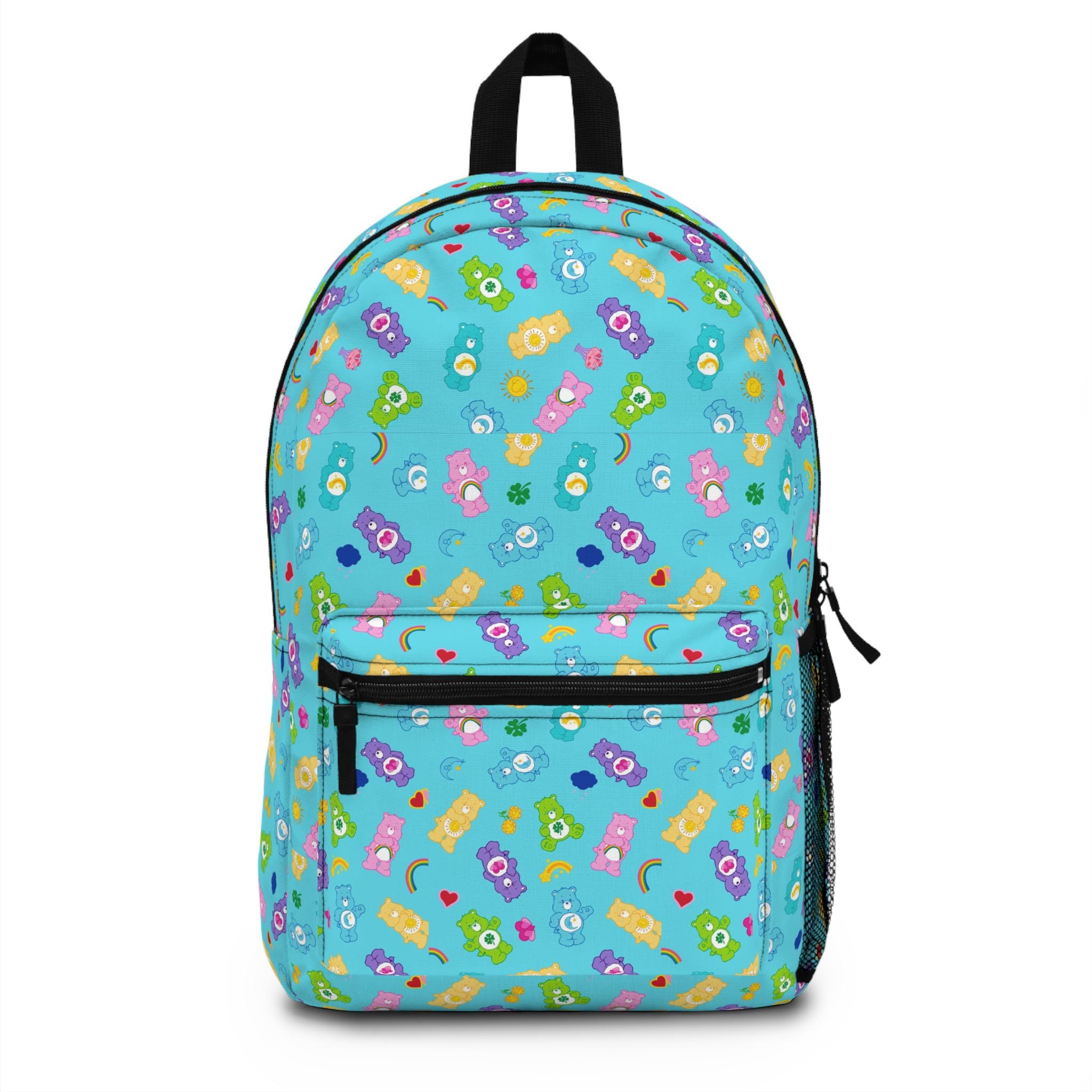 Colorful Fun Care Bear Backpack for Kids - Cute School Bag, Back to School, Birthday Gift, Playdate, Essentials