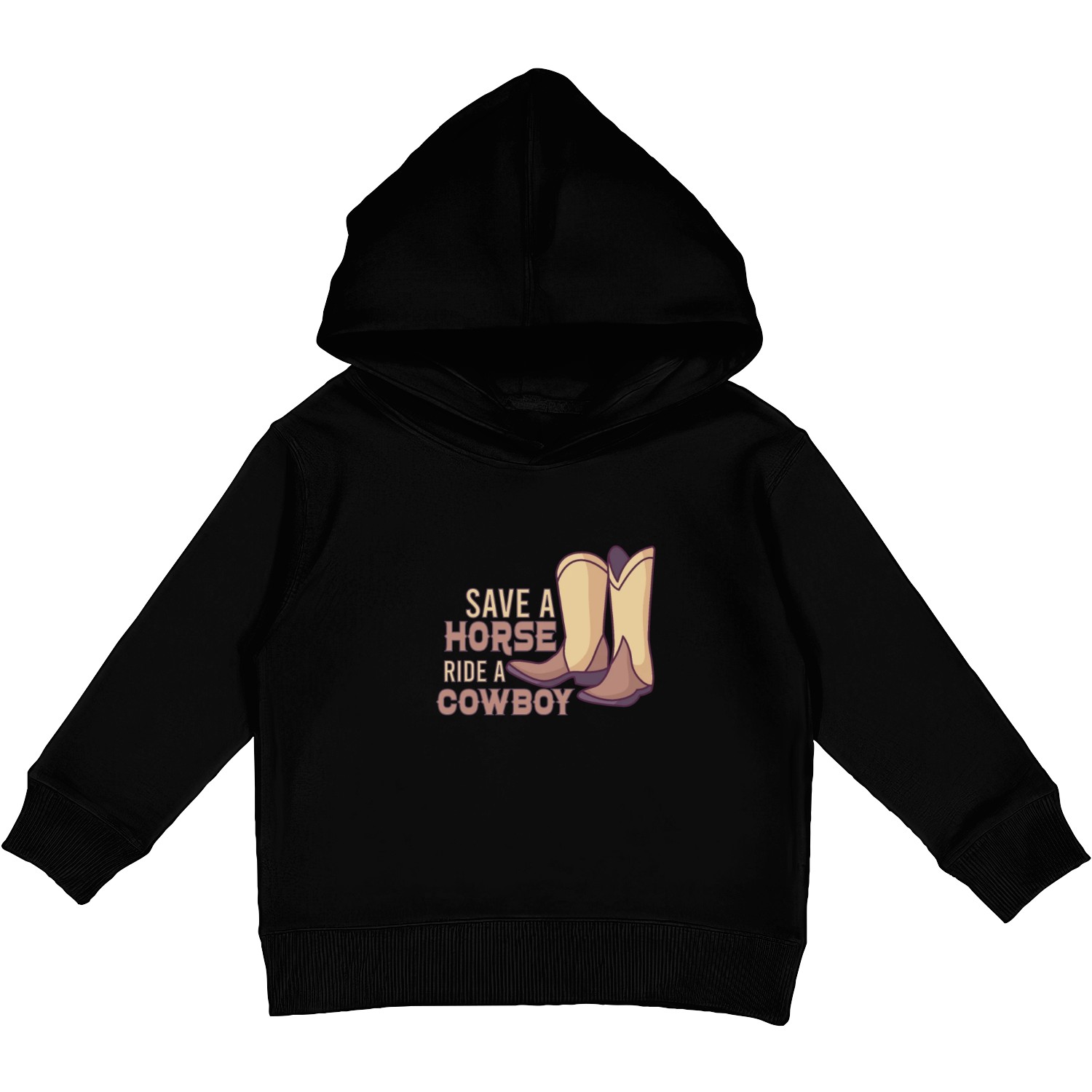 Cowboy Barn Bull Rider Rodeo Country Western Gift Kids Pullover Hoodies