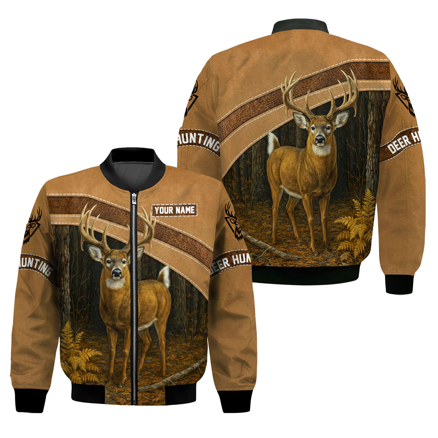 Personalized Deer Hunting Gift For Hunters Hunting Season Wildlife Bomber Jacket