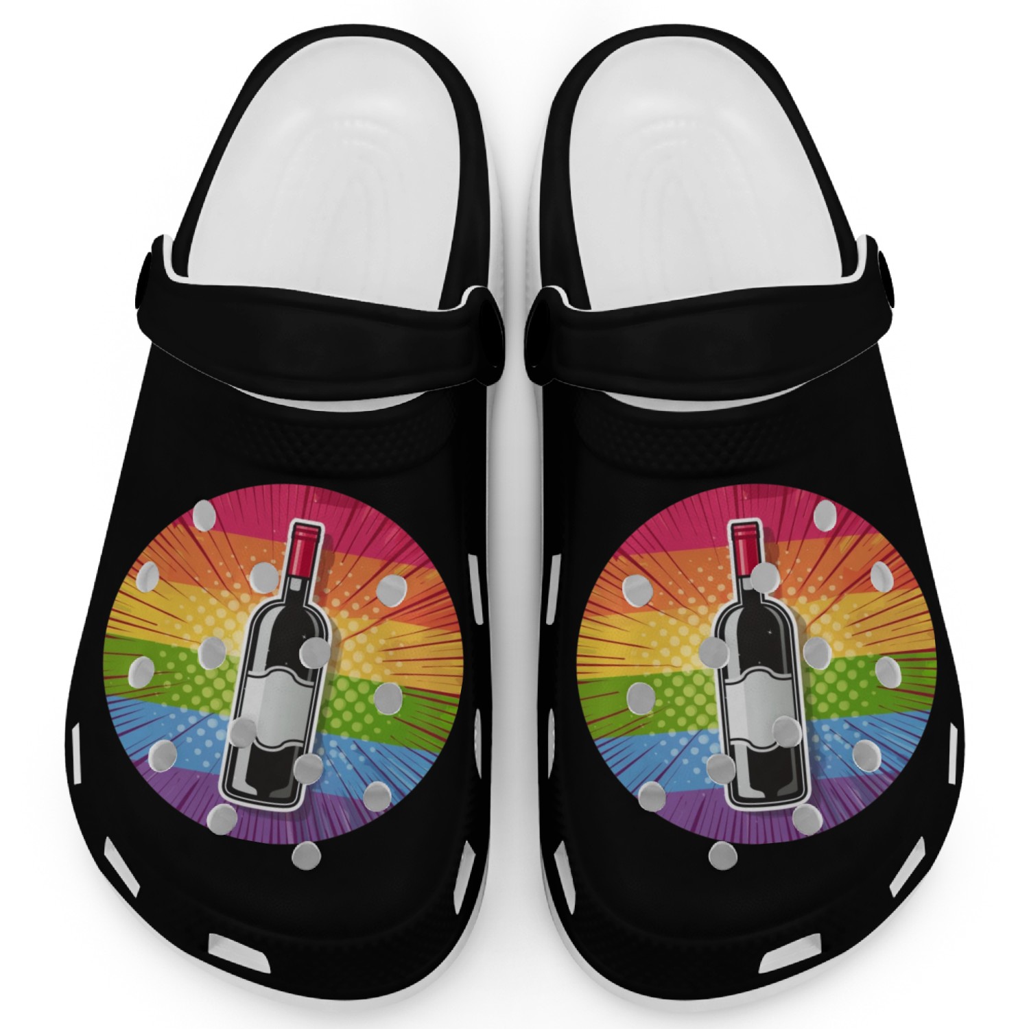 LGBTQ Wine Clogs