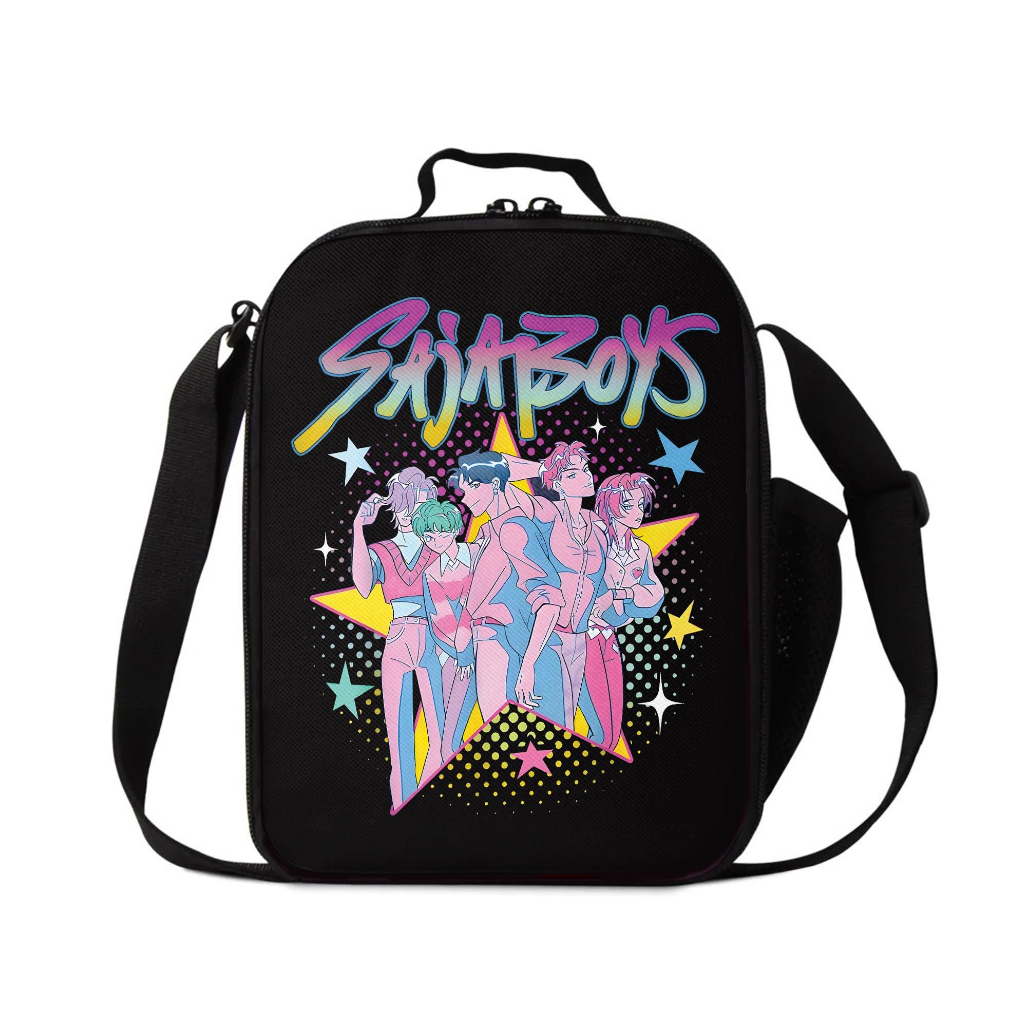 Kpop Demon Hunter Saja Kids Lunch Bag, Huntrix Lunch Bag, Back to School Lunch Bag