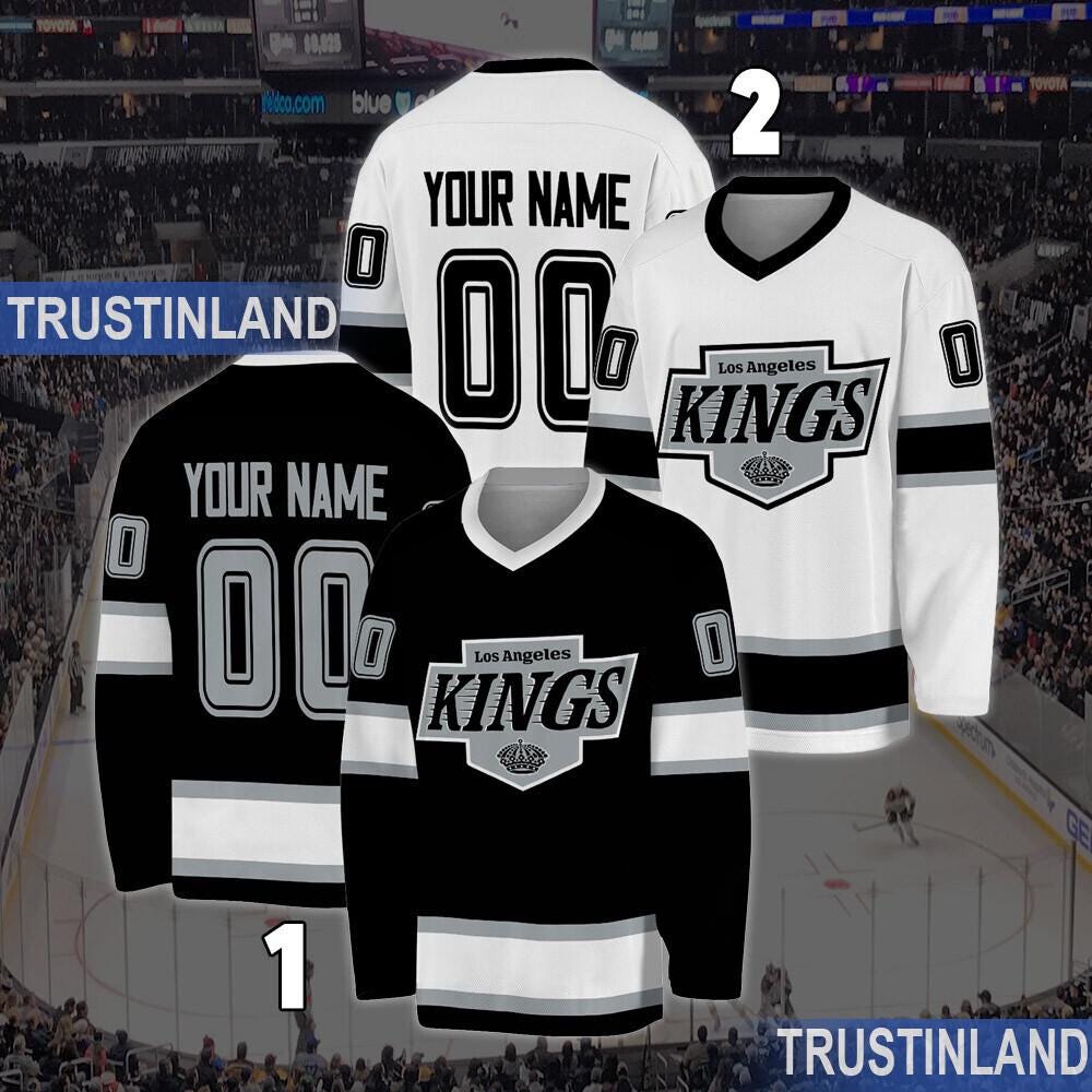 Personalized Los Angeles Kings Hockey Jersey, Jersey For Men With Your Team Name, Fan Hockey Jersey