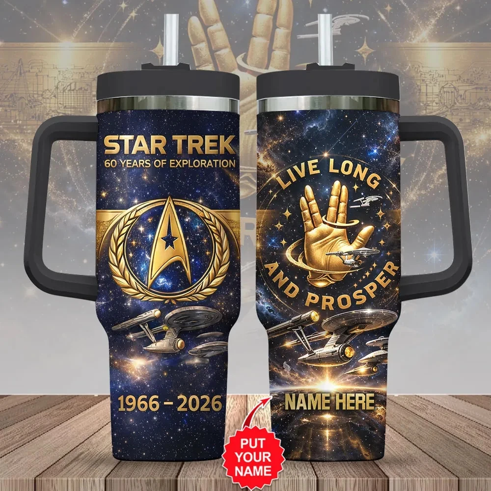 Personalized Star Treks 60th Anniversary 2026 Tumbler 40Oz Cup